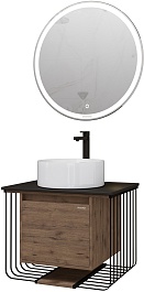 Grossman Мебель для ванной Винтаж 70 веллингтон/металл черный – фотография-3